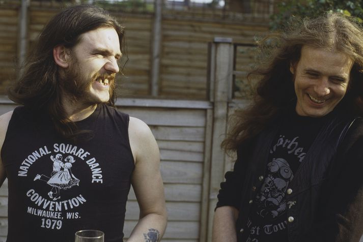 Lemmy og Fast Eddie árið 1982.