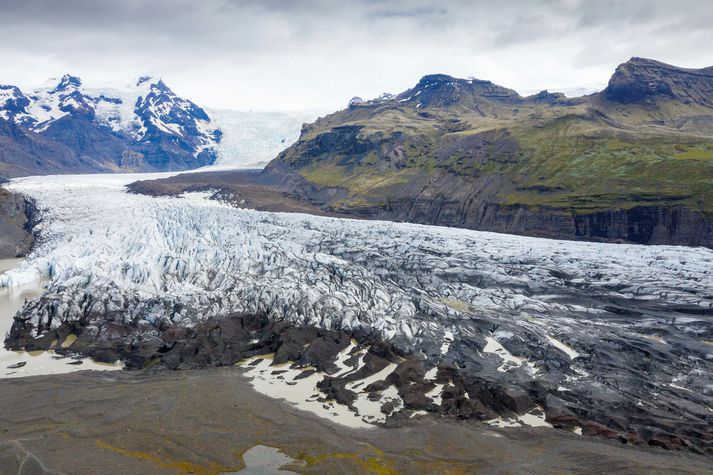 Jöklar á Íslandi hafa hopað hratt síðasta aldarfjórðunginn, þar á meðal Skaftafellsjökull.