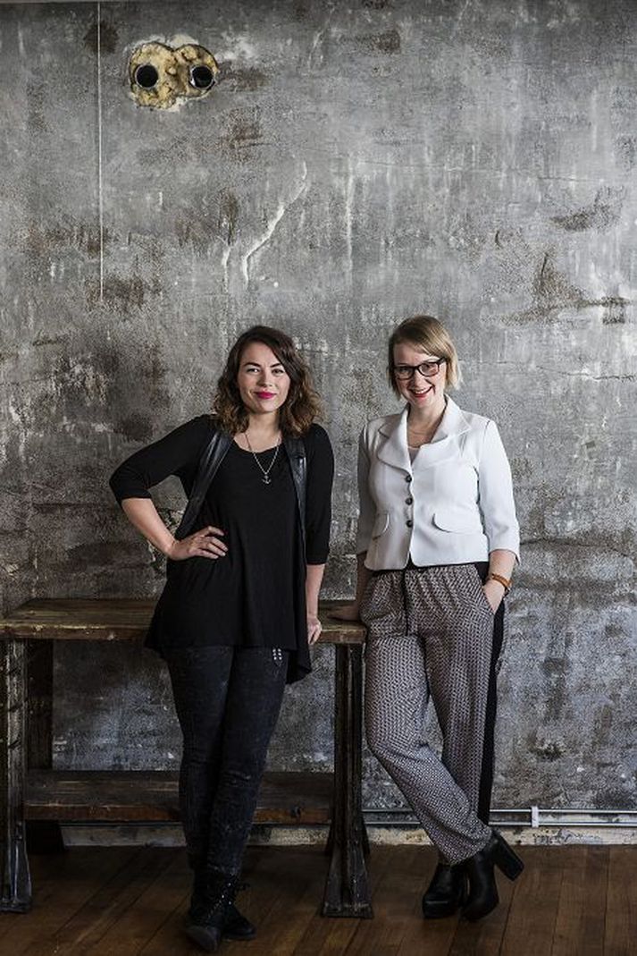 Jónína de la Rosa og Arna Sigrún Haraldsdóttir