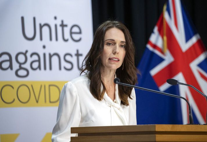 Jacinda Ardern, forsætisráðherra Nýja-Sjálands, fyrr í þessu mánuði.