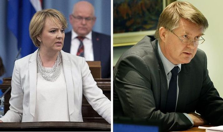 Hanna Birna Kristjándóttir og Tryggvi Gunnarsson, umboðsmaður Alþingis.