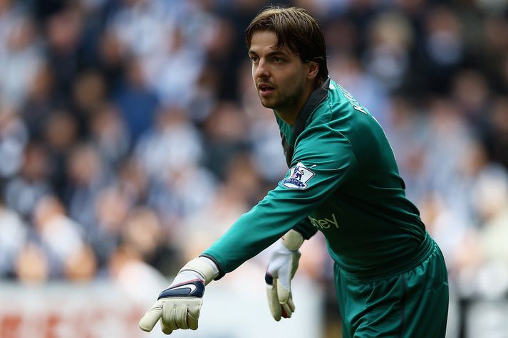Tim Krul í leik með Newcastle