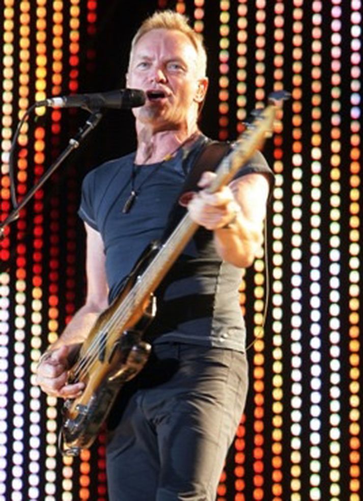 Sting á tónleikunum í Hamburg sem haldnir voru 11. september síðastliðinn