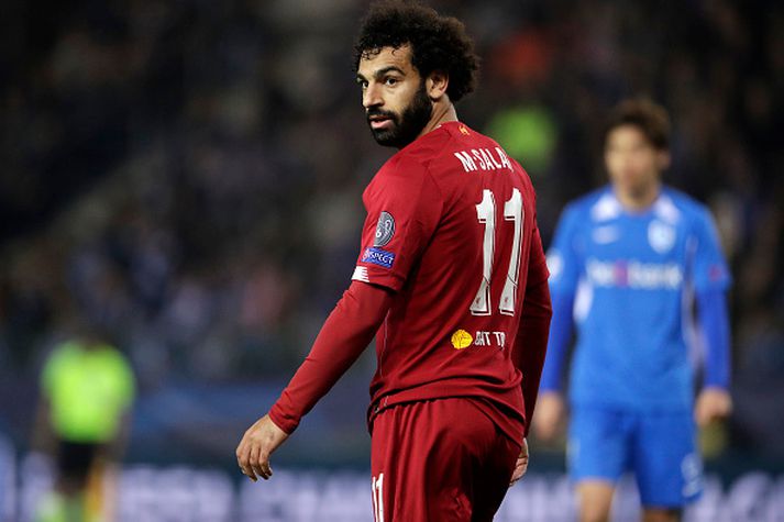 Salah og félagar verða í eldlínunni í kvöld.