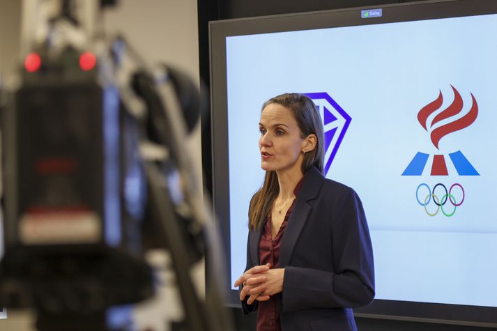 Kristín Birna Ólafsson, afreksstjóri Afreksmiðstöðvar Íslands, kynnir verkefnið í dag.