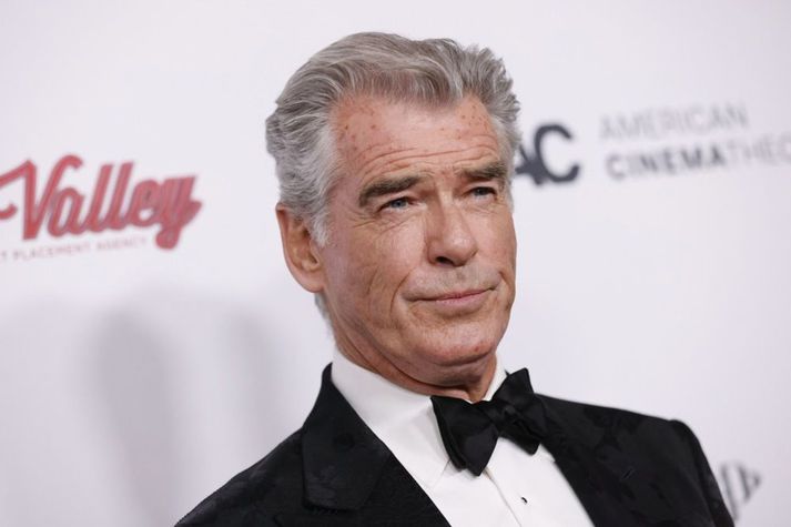 Pierce Brosnan hefur meðal annars leikið í myndum um James Bond, Mamma Mia!, Mrs Doubtfire og Eurovision Song Contest: The Story of Fire Saga.