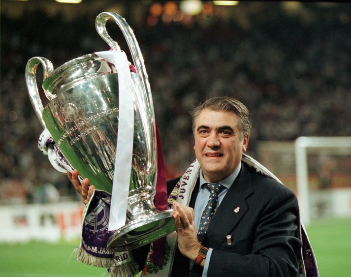 Lorenzo Sanz sat í forsetastólnum þegar Real Madrid varð Evrópumeistari í árið 1998 eftir 32 ára bið.