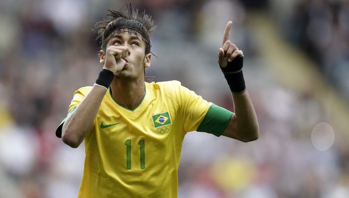 Neymar er stærsta stjarnan í brasilíska liðinu.