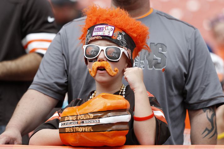 Stuðningsmaður Cleveland Browns.