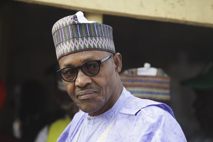 Muhammadu Buhari tók verið embætti forseta Nígeríu frá árinu 2015.