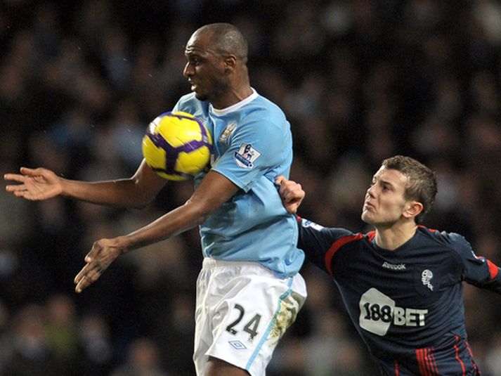 Patrick Viera var í fyrsta sinn i byrjunarliði Manchester City í kvöld.