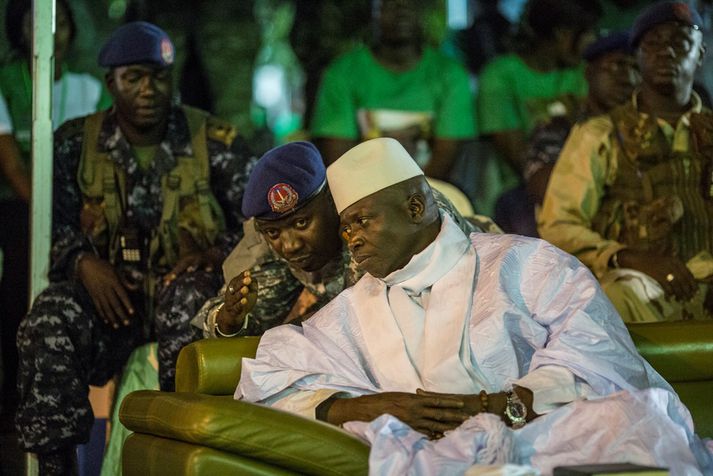 Yahya Jammeh, fráfarandi forseti Gambíu.