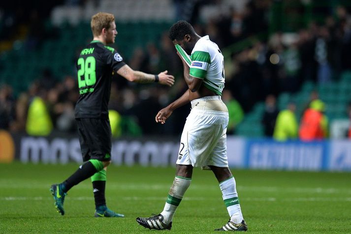 Toure var niðurbrotinn eftir leikinn gegn Mönchengladbach.