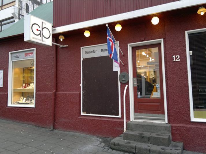Af vettvangi í morgun. Mynd GVA.