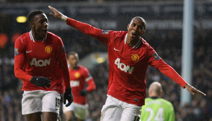 Ashley Young í leiknum í dag.