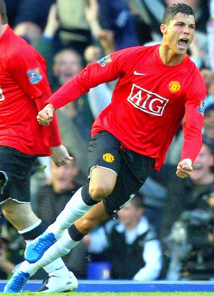 Christiano Ronaldo í kunnuglegri stellingu.