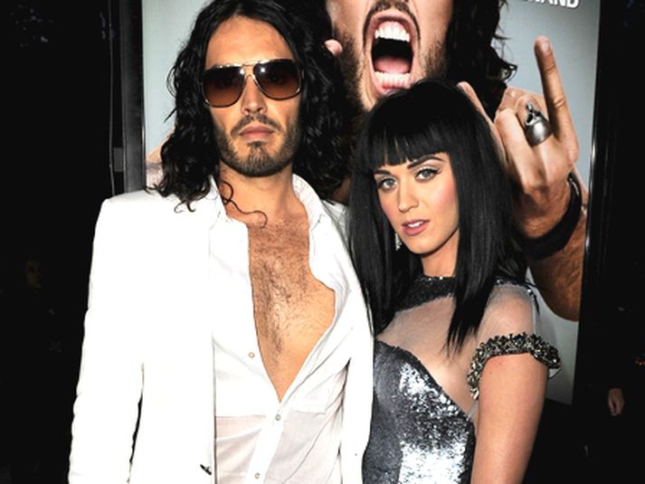 Katy Perry og Russell Brand. MYND/Cover Media