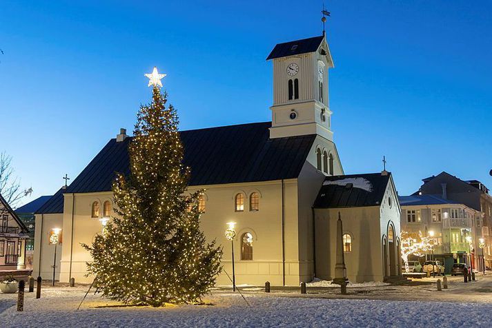 Jólin verða hvít um allt land, þó þau geti verið svolítið flekkótt syðst.