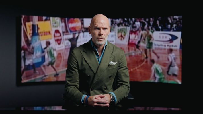 Hermann Hauksson var hetja Njarðvíkur í bikarúrslitaleiknum fræga gegn Keflavík 1999.