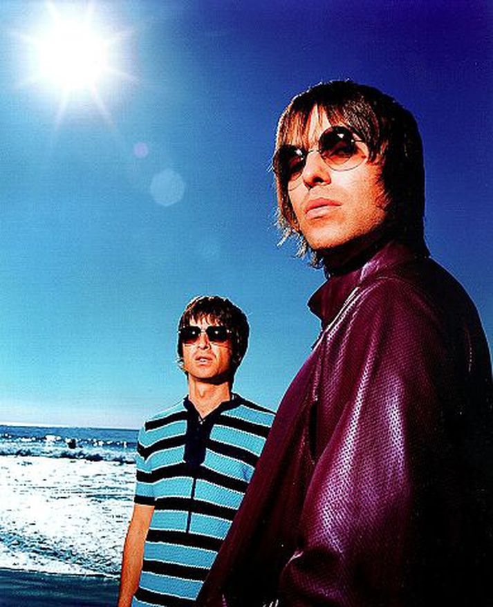 oasis Bræðurnir Liam og Noel Gallagher eru forsprakkar hljómsveitarinnar Oasis.