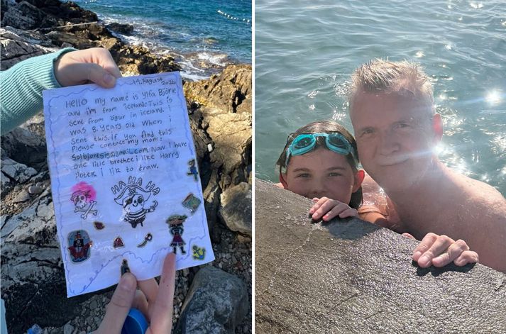 Afi Ylfu aðstoðaði hana við að skrifa skeytið og segist hún vera búin að láta hann vita af tíðindunum.