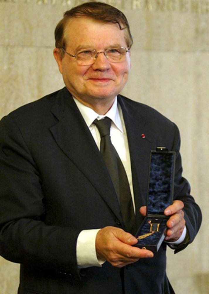 Luc Montagnier, annar Frakkanna sem hlýtur Nóbelsverðlaunin í læknisfræði.