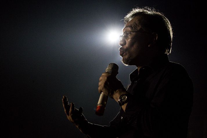 Anwar Ibrahim á sér langa og dramatíska sögu í malasískum stjórnmálum
