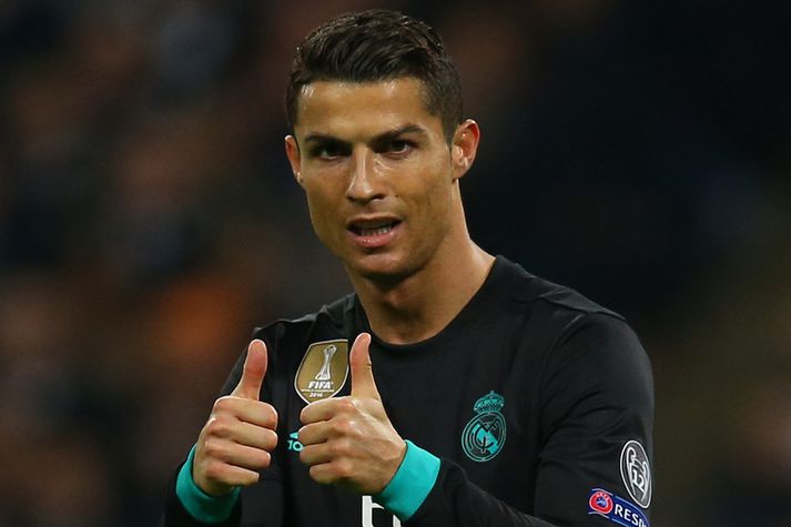 Cristiano Ronaldo spilar með Real Madrid í spænsku deildinni.