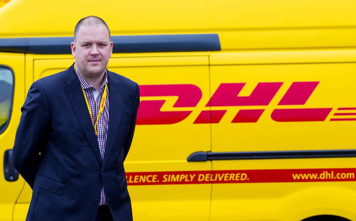 Atli Freyr Einarsson, framkvæmdastjóri DHL. Í tilkynningu fyrirtækisins segir að flutningsnet þess nái til 220 landa.