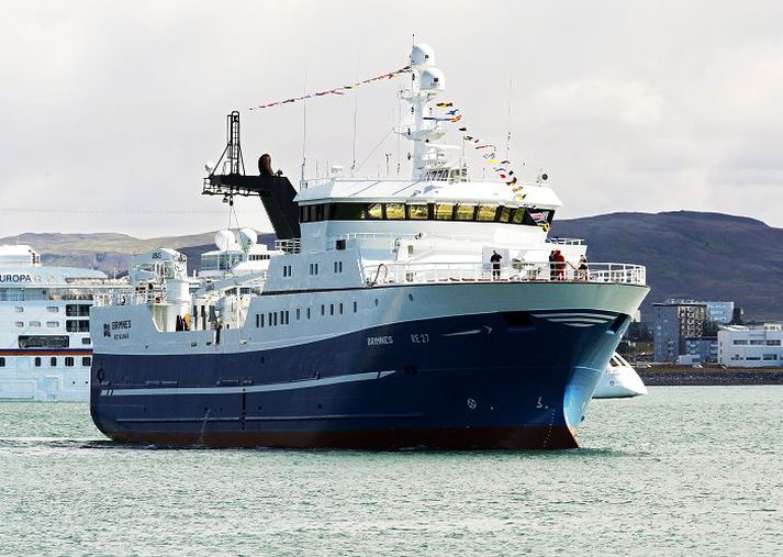 Brimnes RE 27, skip í eigu Brims hf., fær 9.500 þorskígildistonn. Fréttablaðið/Anton Brink