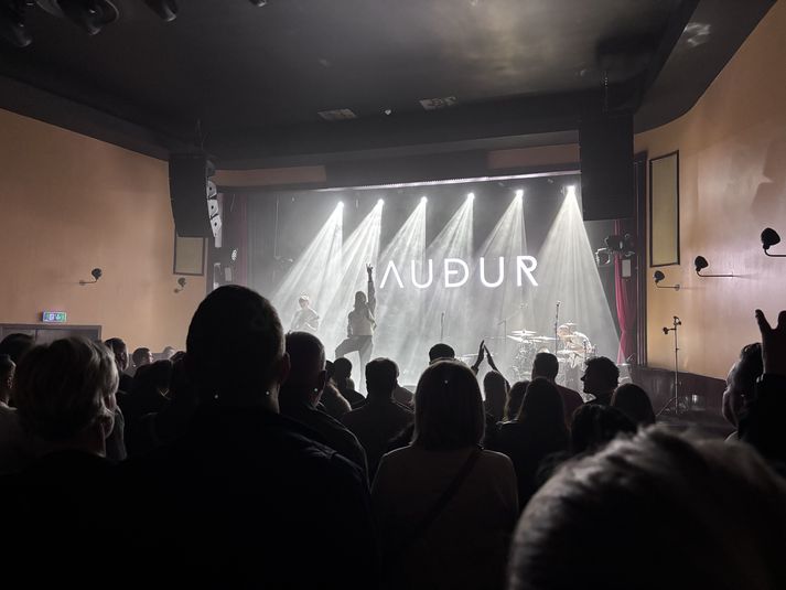 Tónlistarmaðurinn Auður hélt tónleika í Bæjarbíói í Hafnarfirði laugardaginn 20. september.