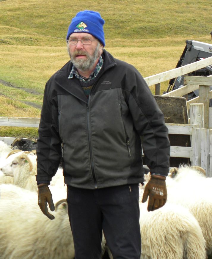 Rúnar Ólafsson, sauðfjárbóndi á Eystri-Torfastöðum í Fljótshlíð, sem var um helgina að klára sína 100 smalaferð á Fljótshlíðarafrétti.