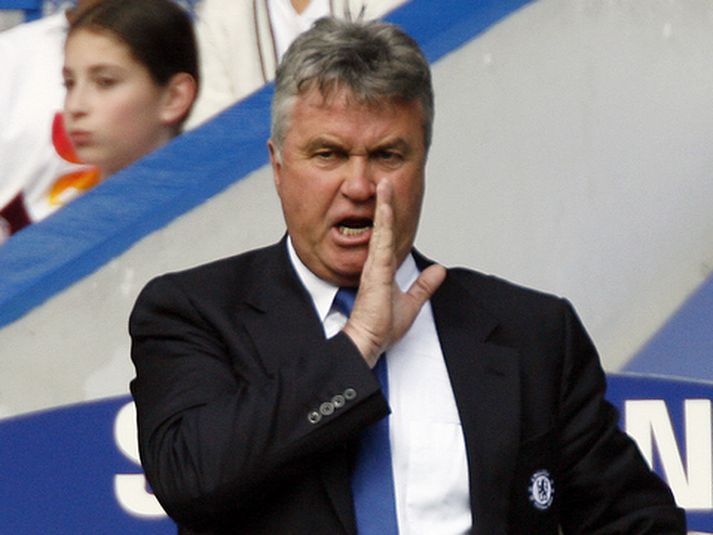Guus Hiddink, stjóri Chelsea.