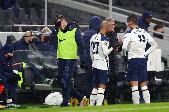 Myndin segir meira en þúsund orð um stöðuna hjá Tottenham eins og er.