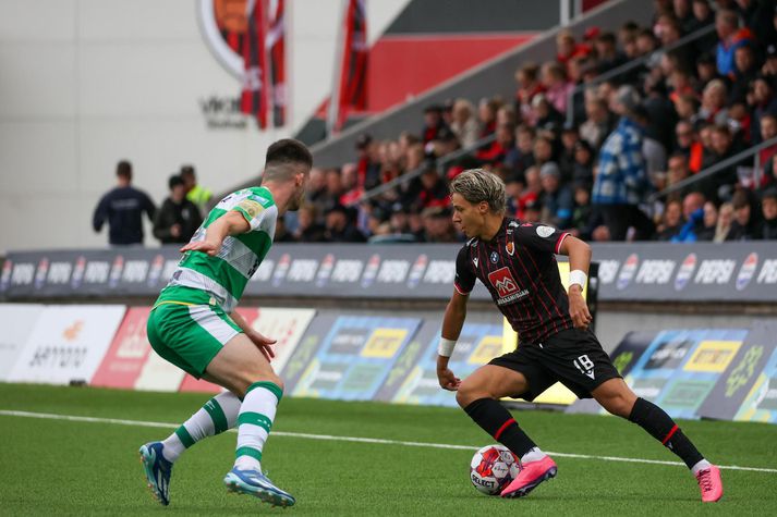 Danijel Dejan Djuric var haldið í gjörgæslu allan leikinn. 