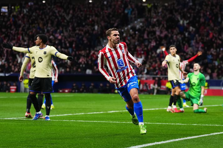 Antoine Griezmann ullar á Börsunga. 