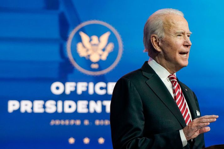 Joe Biden tekur við embætti forseta Bandaríkjanna þann 20. janúar næstkomandi.