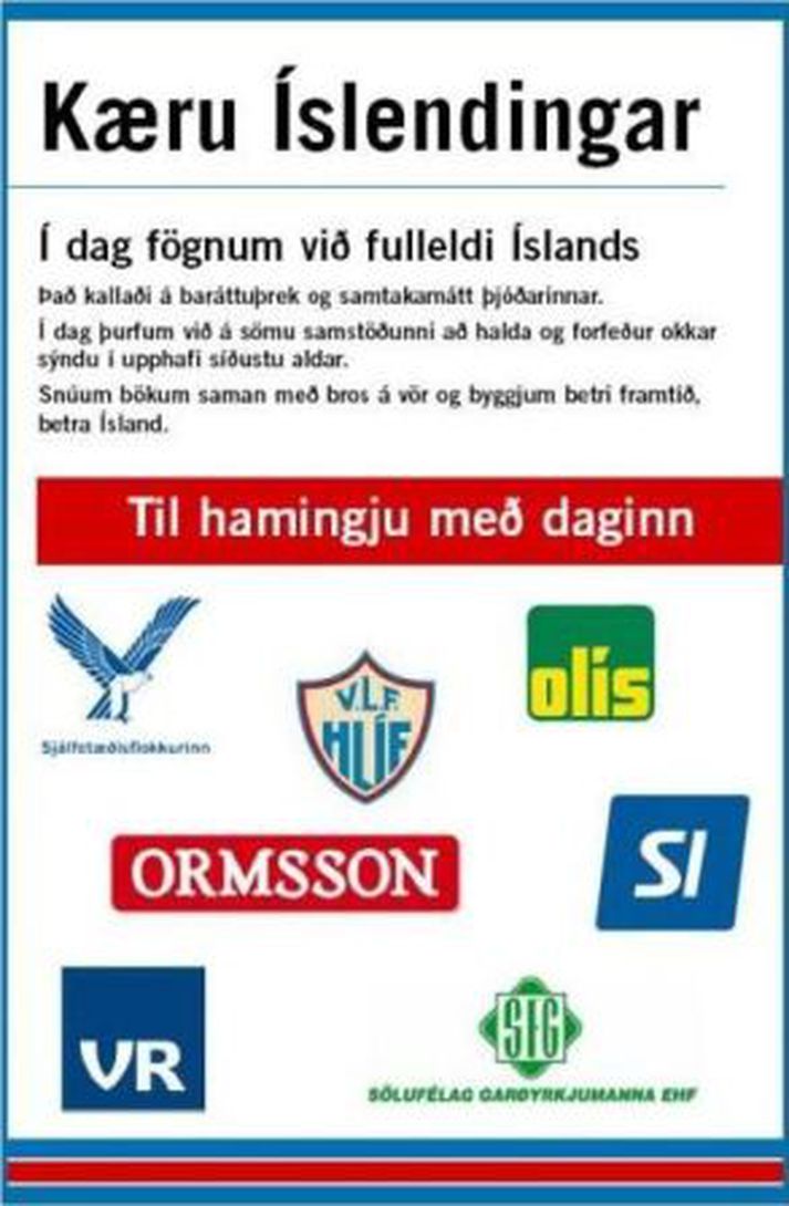 Fögnuðu „fulleldinu“,