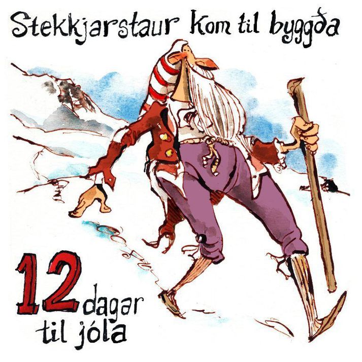 Stekkjastaur laumaðist í fjárhúsin.