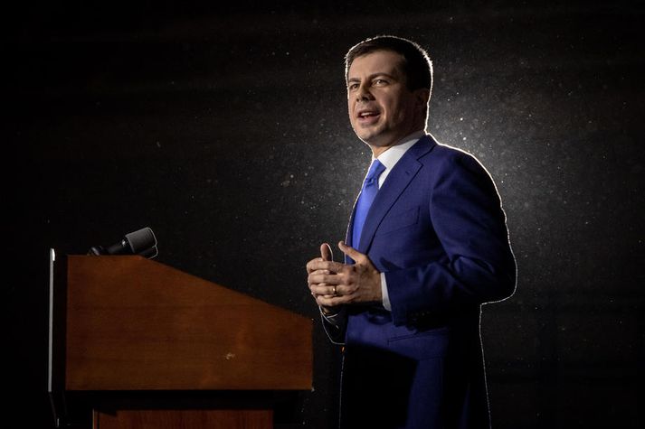 Pete Buttigieg var borgarstjóri South Bend í Indiana.