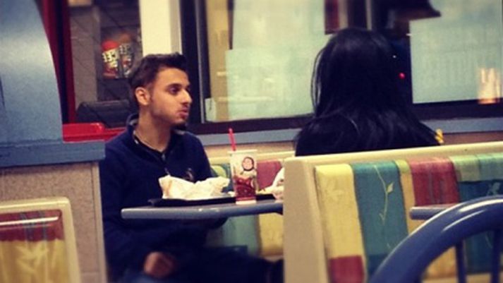 Rifrildi hjónanna var gert opinbert á Twitter.