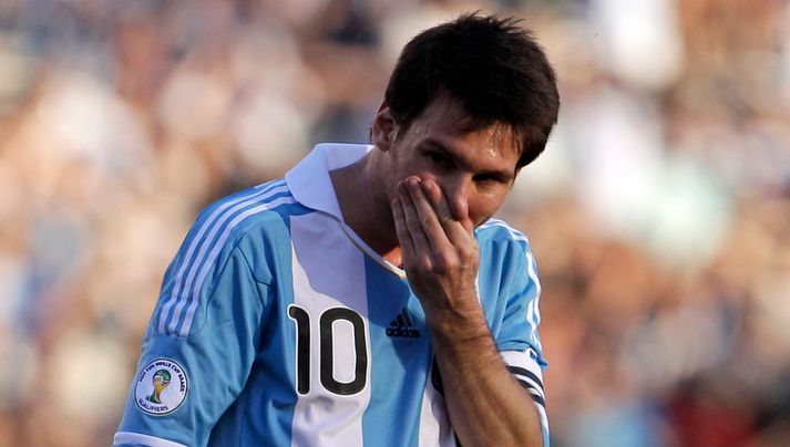 Það gengur lítið hjá Lionel Messi með argentínska landsliðinu.