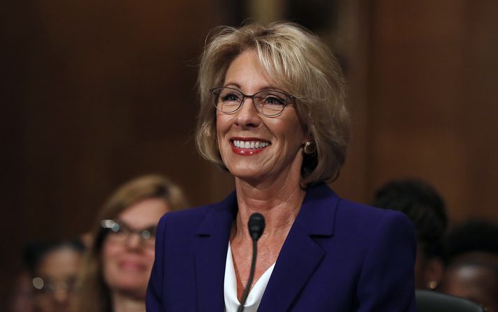 Betsy DeVos er nýr menntamálaráðherra Bandaríkjanna.