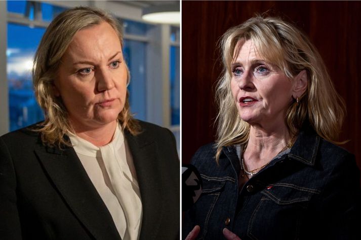 Þorbjörg Sigríður Gunnlaugsdóttir (t.v.) segir að borgin sé í raun að taka upp Kópavogsmódelið svokallaða. Til hægri á mynd er Heiða Björg Hilmisdottir borgarstjóri.