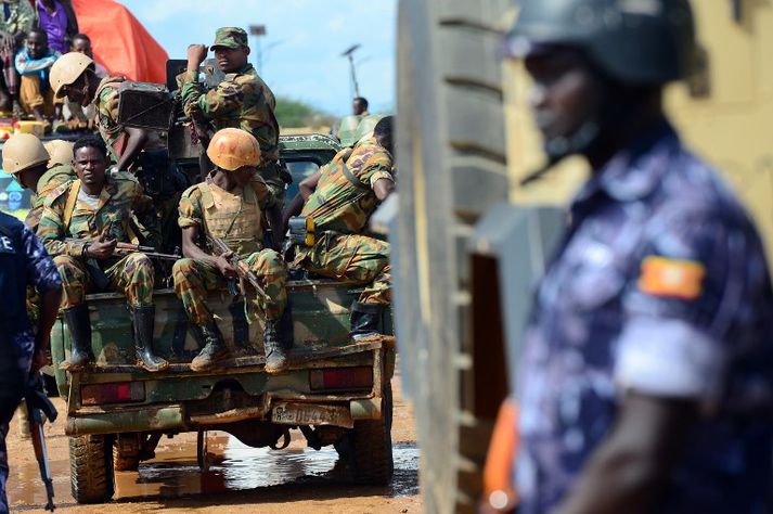 Hermenn á vegum Afríkubandalagsins hafa starfað við friðargæslu í Sómalíu um nokkurt skeið.