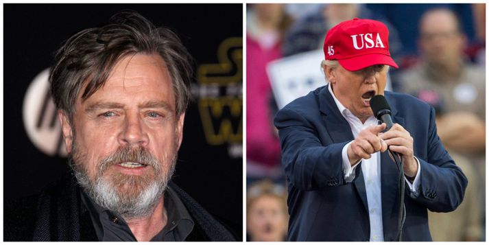 Mark Hamill og Donald Trump.