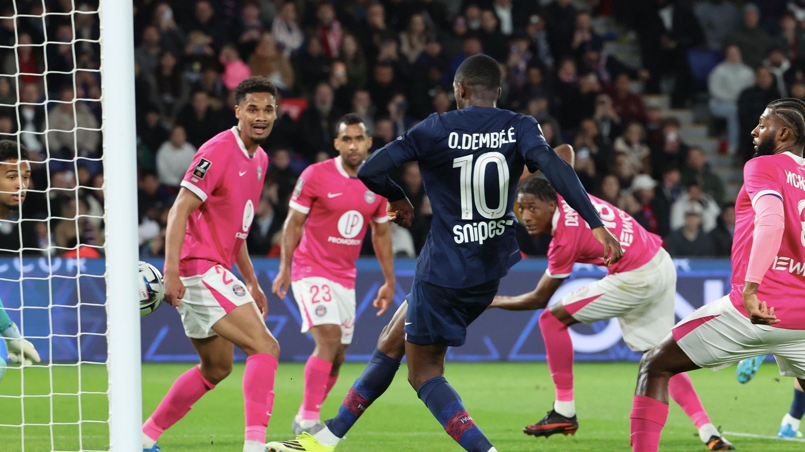 Dembélé með aðra tvennu gegn Toulouse