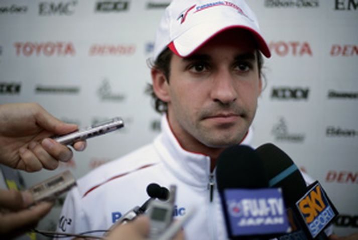 Timo Glock ræddi við blaðamenn eftir góðan árangur á Fuji brautinni í dag.