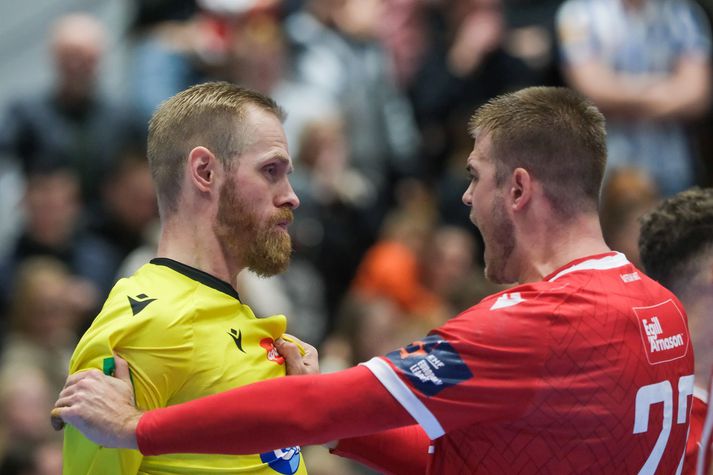 Björgvin Páll Gústavsson varði tíu skot í leik kvöldsins gegn HK.