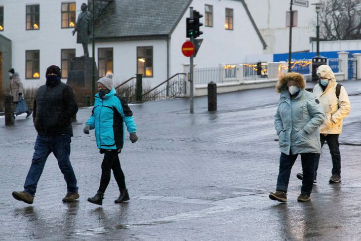 Slabb í miðbæ Reykjavíkur